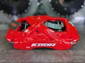 Тормозная тюнинг система Kia Pegas 1 поколение (2017-2024) ICOOH X61, (ротора до 405 мм) цвет: Красный, поршней: 6, передняя ось, X61-1735-R-0-0-0-0-0-0-0-0
